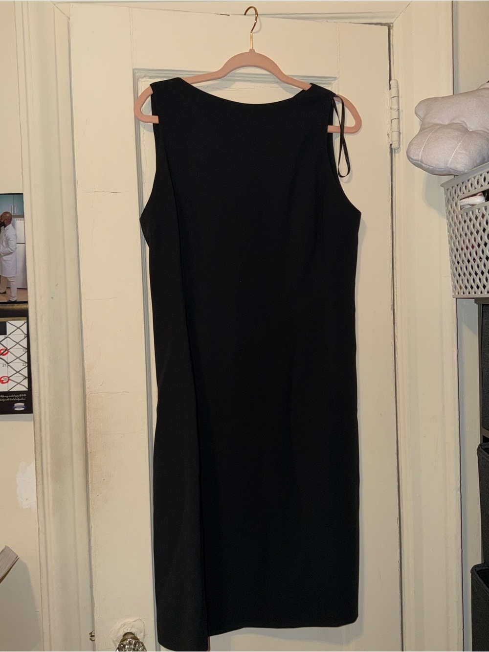 Anne Klein Black Sleeveless Shift Dress